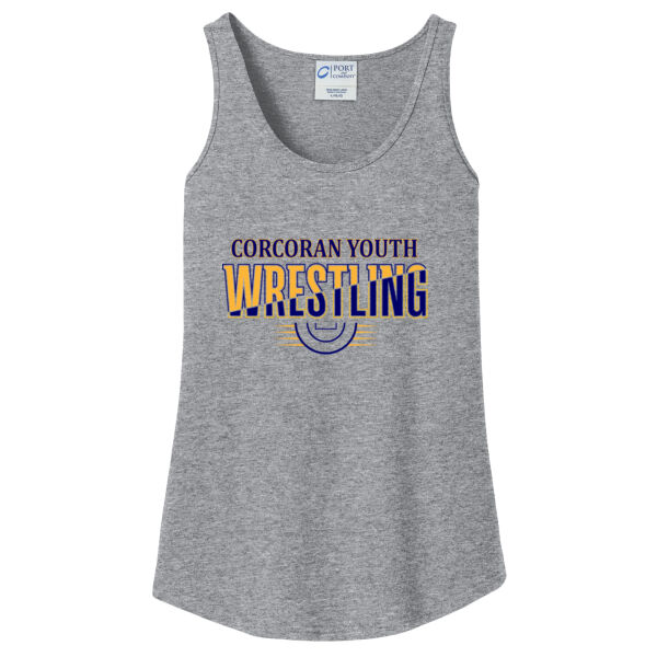 Corcoran Youth Wrestling  - Women's Core Cotton Tank Top Thumbnail